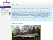 Tablet Screenshot of beaconhill.horshamscouts.org.uk